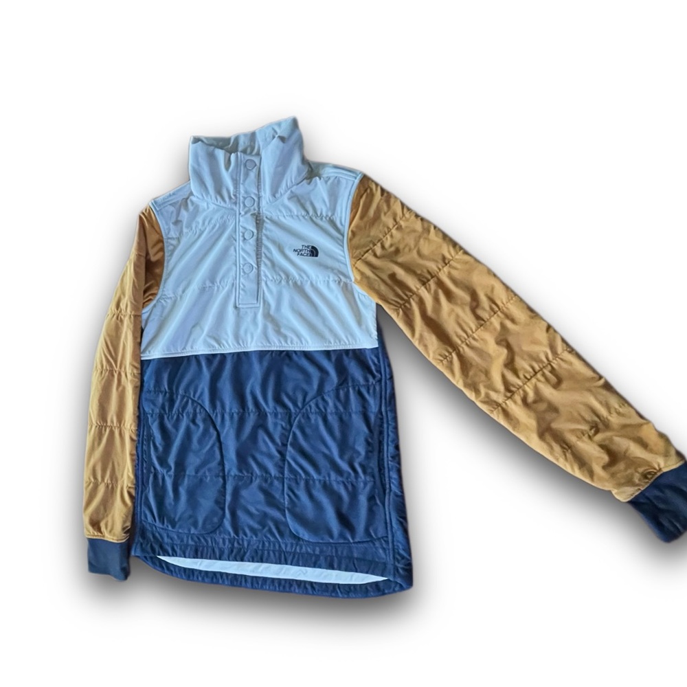 The North Face Women's Mountain Pullover - Blue, Gold, and White